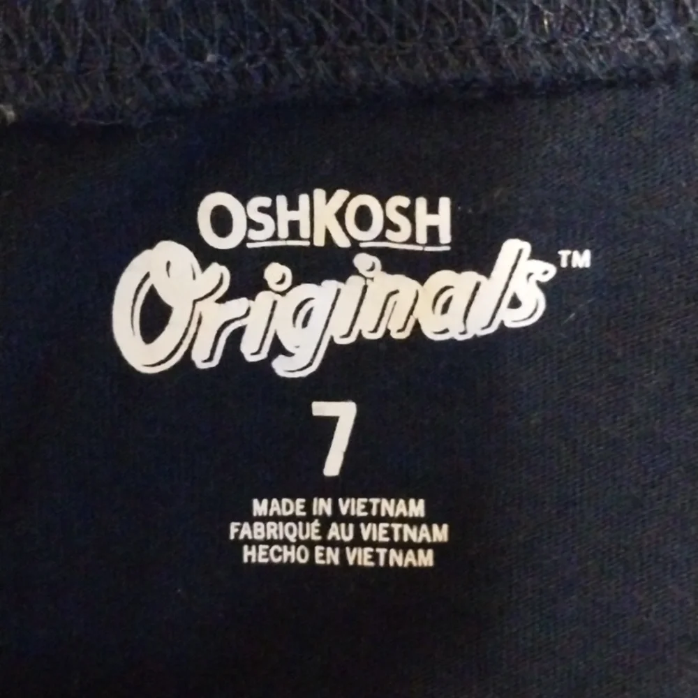 OshKosh navy 'King of the Wild' dinosaur graphic tee Size 7